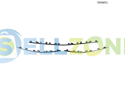 Μαύρες λωρίδες αεροτομής μπροστινού προφυλακτήρα Mercedes C-Class W206 (2021–2023) – DMb851